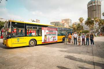 Una guagua recorrerá la capital grancanaria en apoyo al pueblo saharaui/TA.